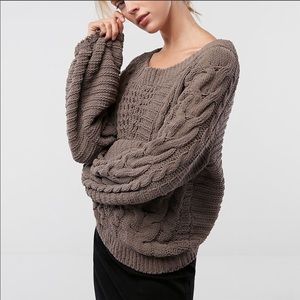 Express cable knit sweater Size S